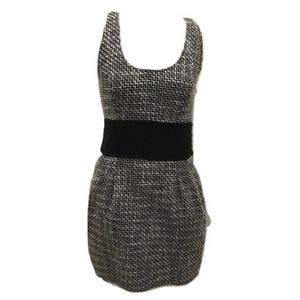 Kimchi Blue B/W tweed racerback mini dress